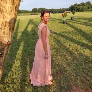 Bill Levkoff peach/coral 2022 bridesmaid dress